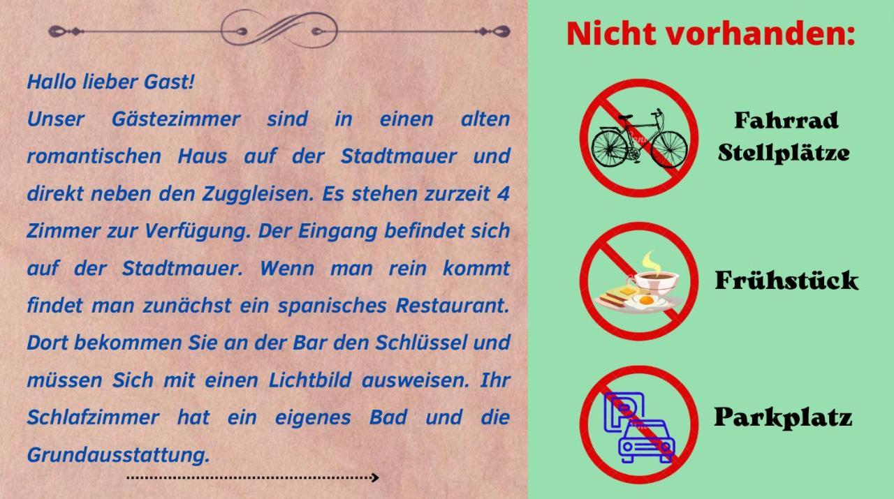 Hotelzimmer Im Alten Reihenhaus Auf Der Stadtmauer Bacharach Extérieur photo